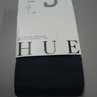 NWT  Hue Ultimate Opaque Control Top Tights Size 2 Cobblestone #350T
